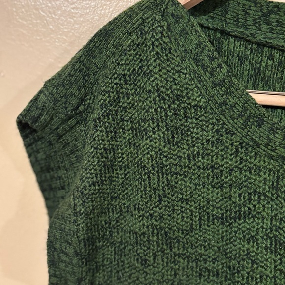 New direction short sleeve acrylic dark green sweater XL - Picture 4 of 6